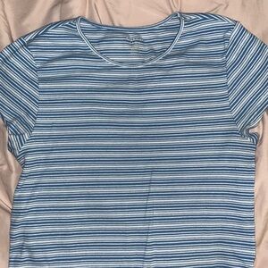 AE Blue Striped Women's Top